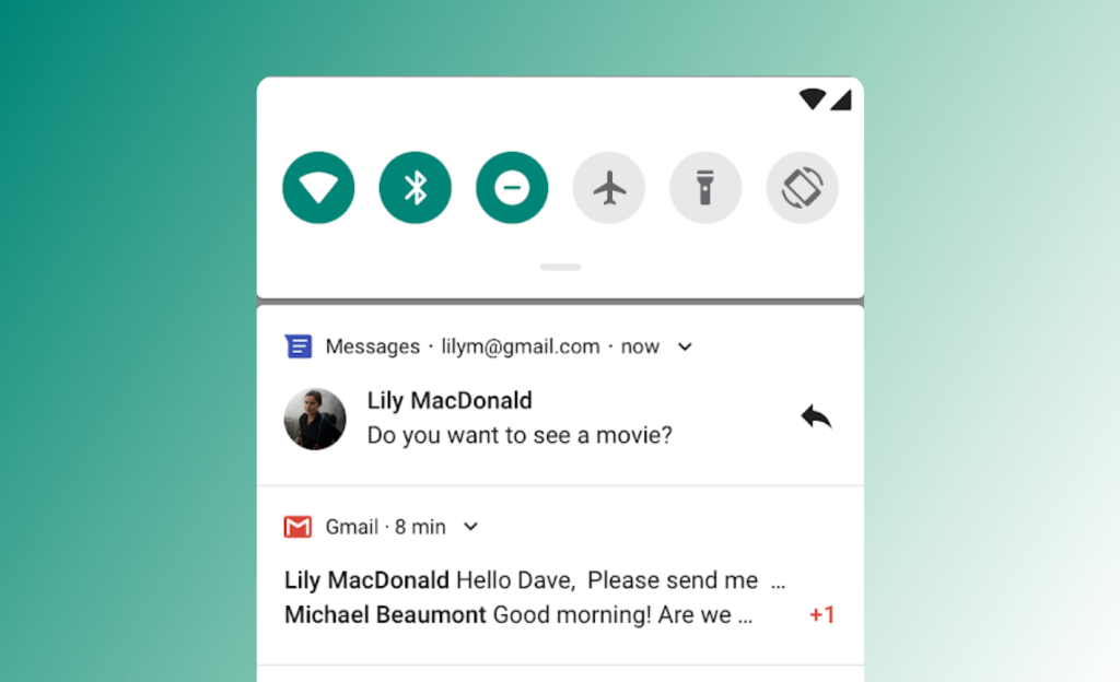 Android Notifications ui/ux design